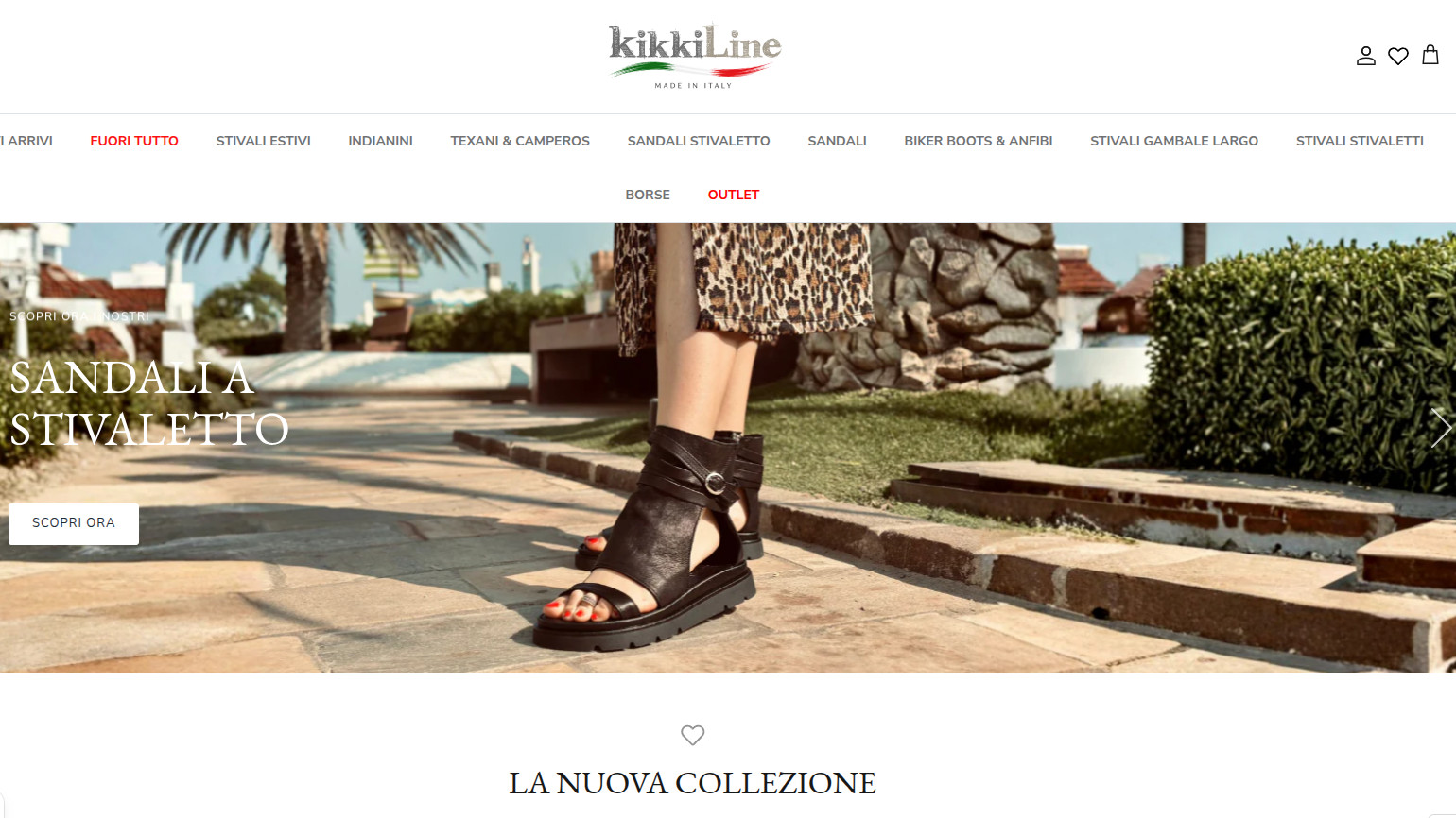 E-commerce Shopify di Kikkiline