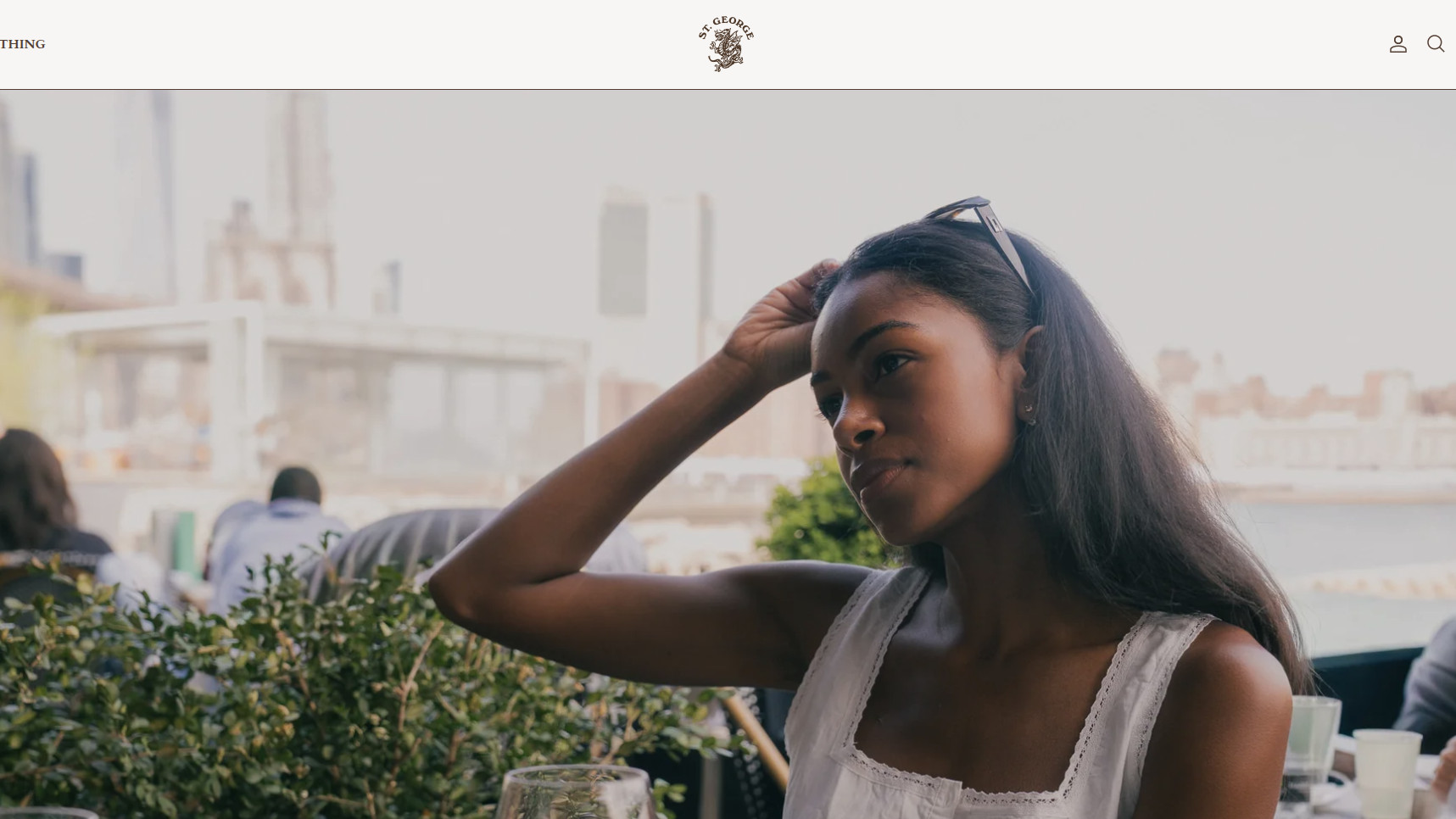 Homepage del sito Shopify di St George USA